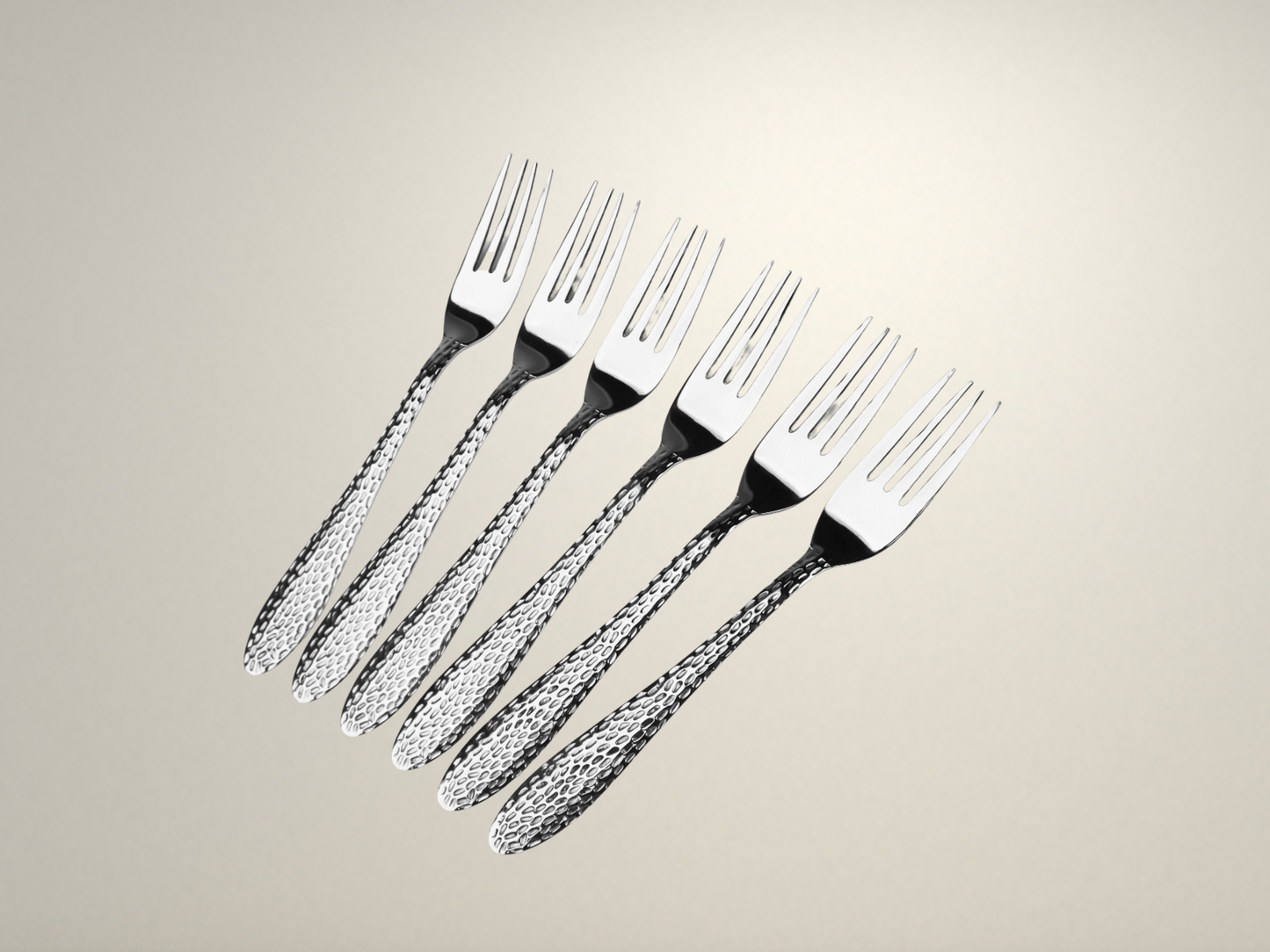 OllaLuxe 11 Gauge Premium Stainless Steel Cutlery Set – 34-Piece Heavy Gauge Hammer Finish