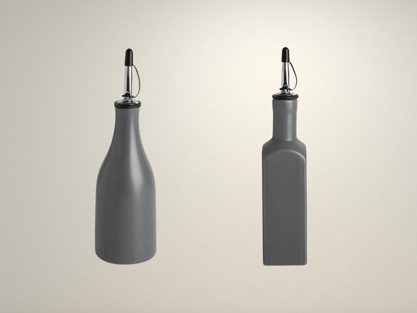 OllaLuxe Ceramic Olive Oil & Vinegar Dispenser – Leakproof 300ml Seasoning Bottle