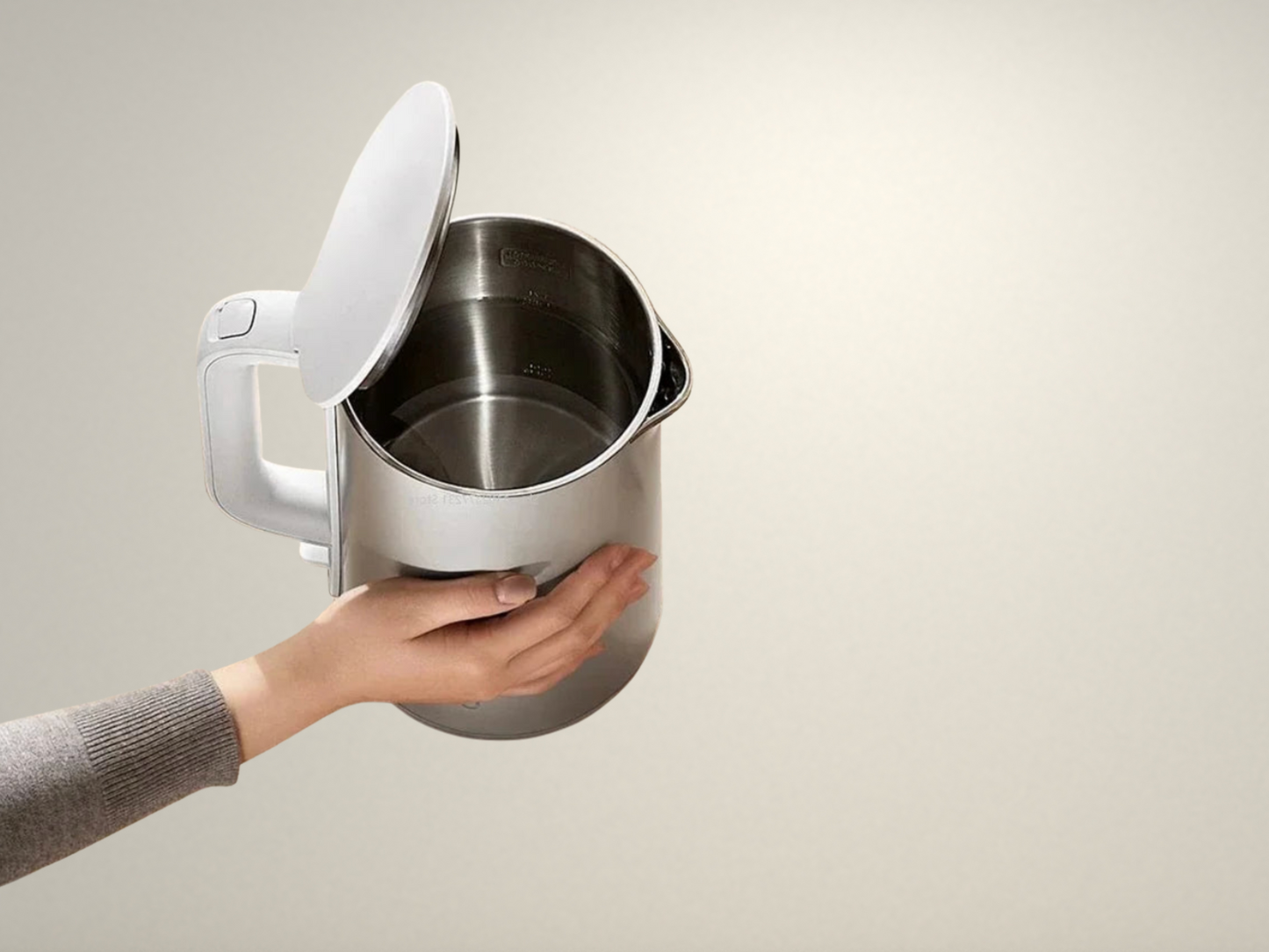 OllaLuxe Double-Layer Stainless Steel Electric Kettle – Fast, Safe & Stylish