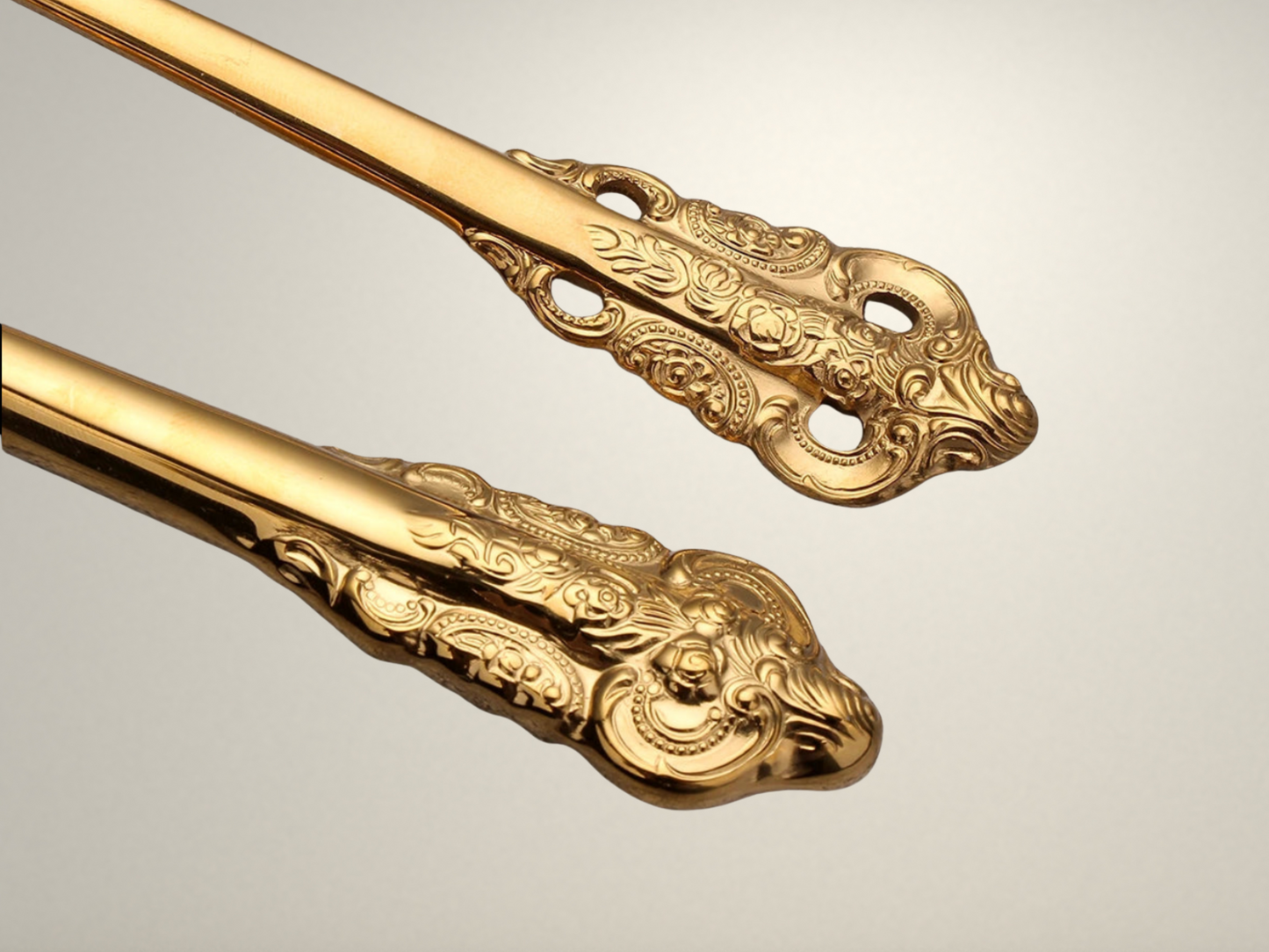 OllaLuxe Gold Plated Cutlery Set – Vintage Luxury Flatware for Elevated Dining
