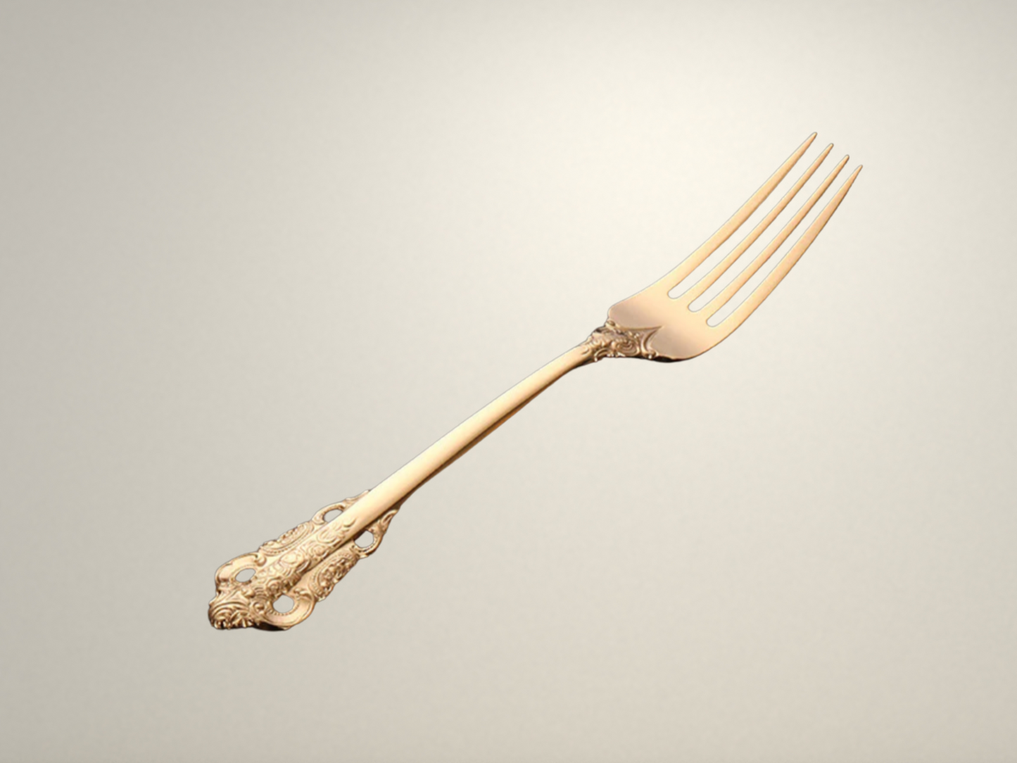 OllaLuxe Luxury Carving Gold Cutlery Set