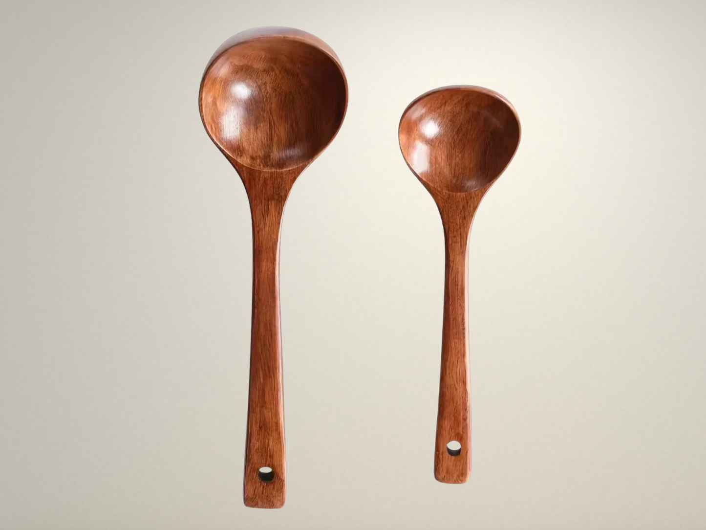 OllaLuxe Solid Wooden Cooking Spoon – Non-Stick, Anti-Scald Kitchen Essential