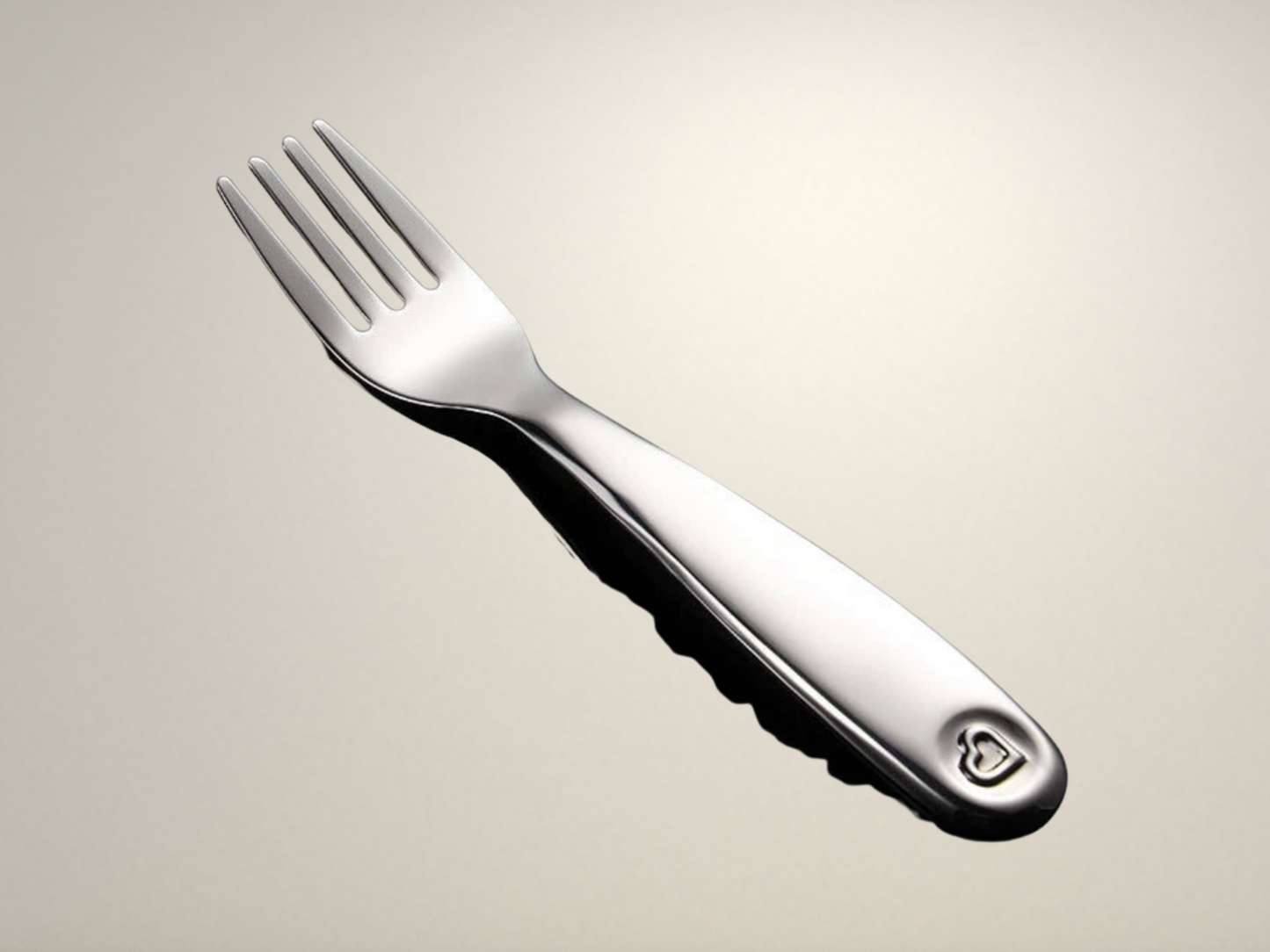 OllaLuxe 316 Stainless Steel Love Heart Children’s Cutlery Set – Spoon, Fork & Knife for Kids