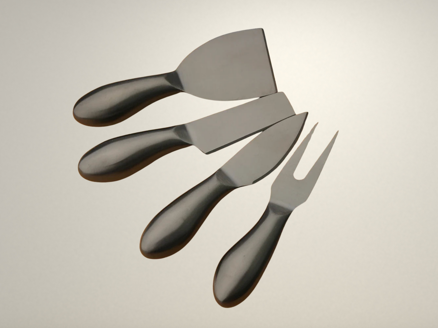 OllaLuxe 6-Piece Stainless Steel Cheese & Butter Cutlery Set – Knives, Grater & Slicers