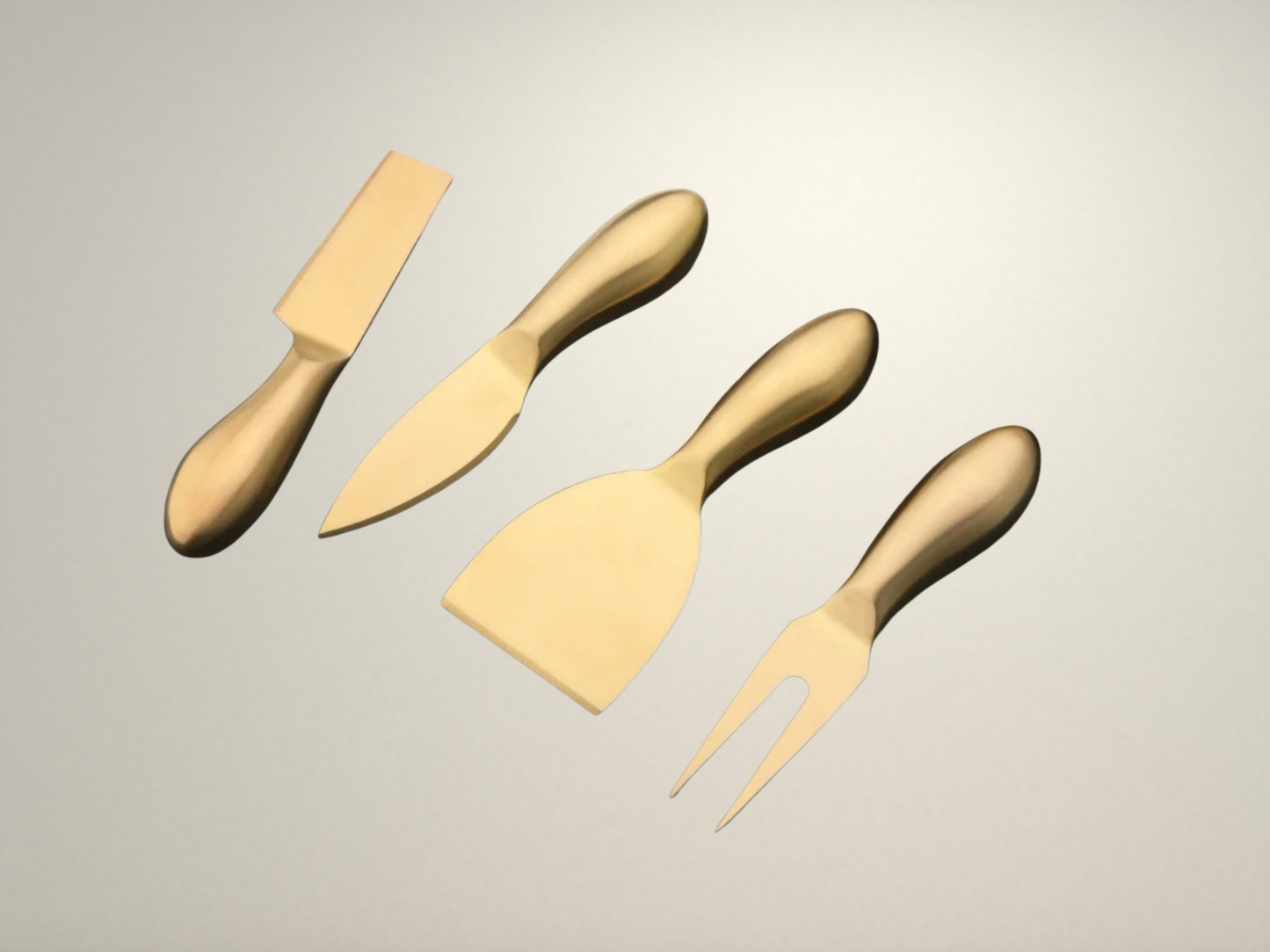 OllaLuxe 6-Piece Stainless Steel Cheese & Butter Cutlery Set – Knives, Grater & Slicers