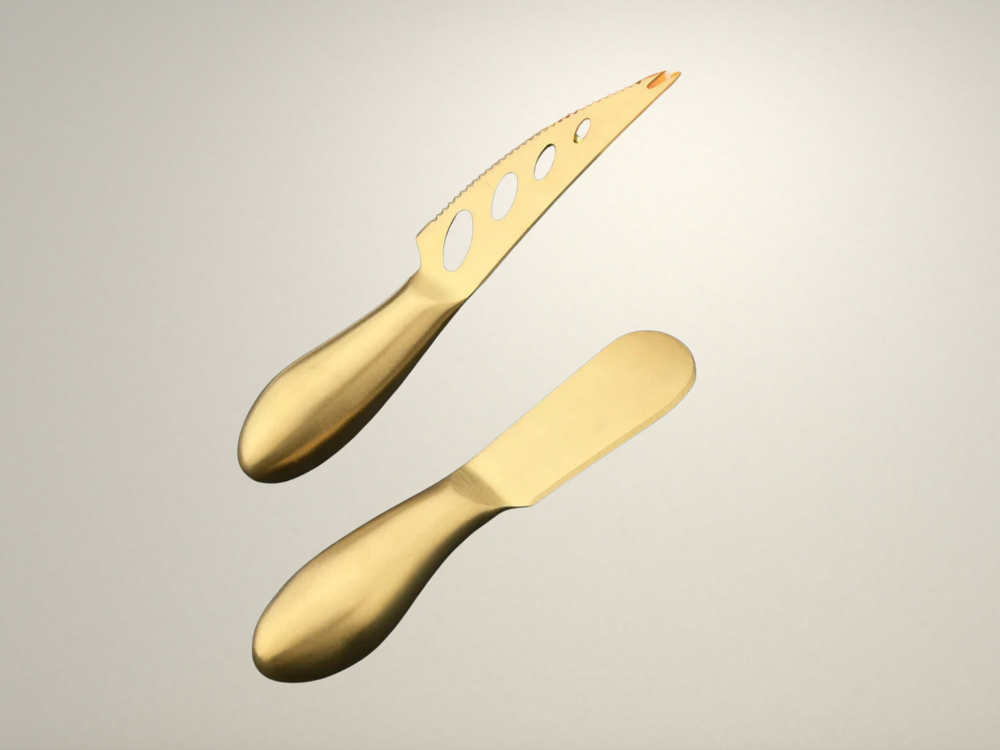 OllaLuxe 6-Piece Stainless Steel Cheese & Butter Cutlery Set – Knives, Grater & Slicers