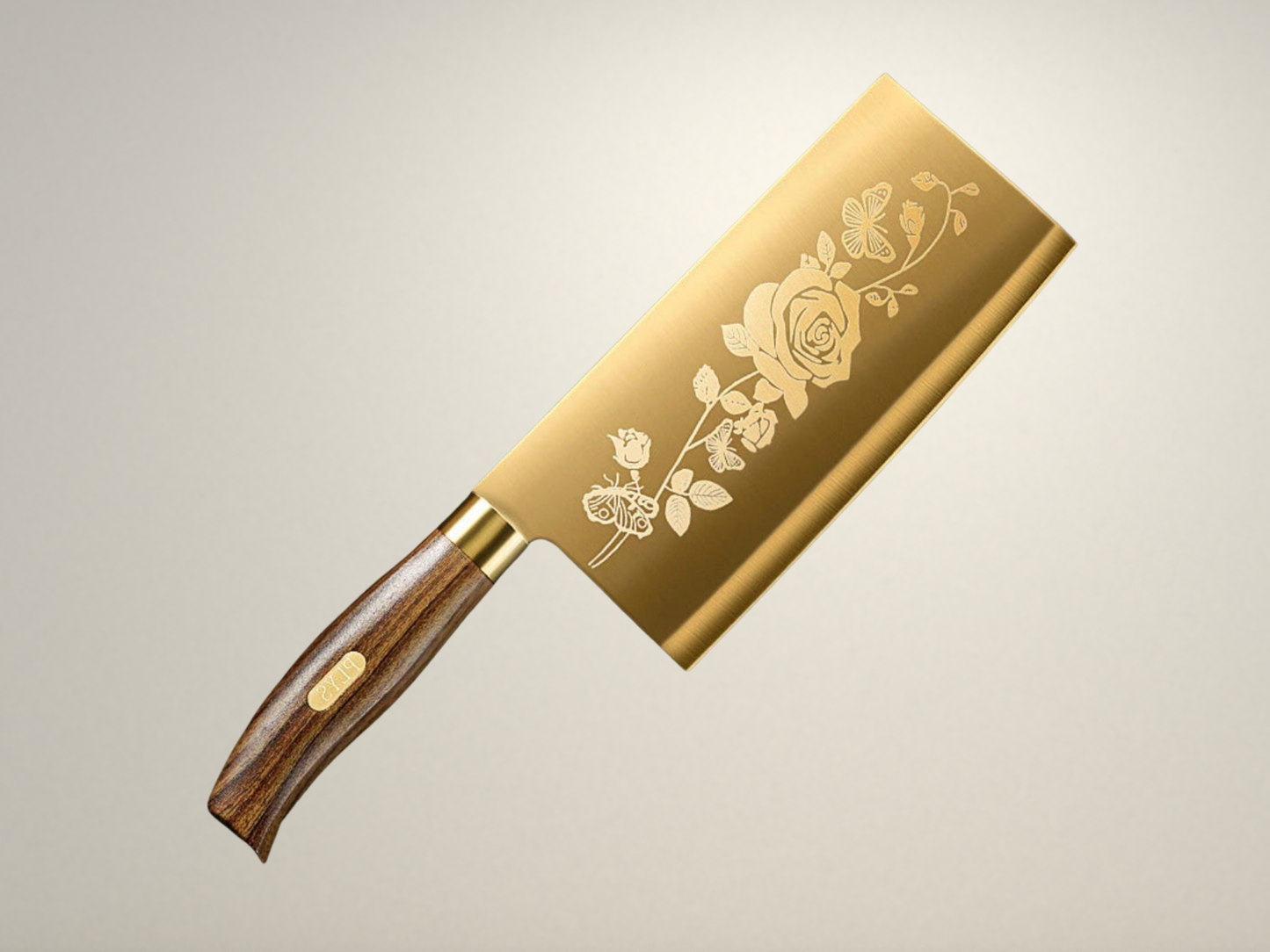OllaLuxe Deluxe Gold Chef’s Knife – Titanium Plated Stainless Steel Kitchen Essential