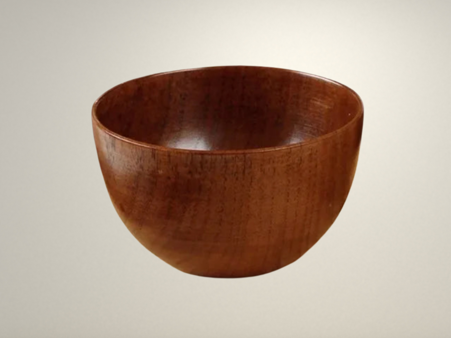 OllaLuxe Japanese-Style Wooden Bowl – Handmade Natural Tableware