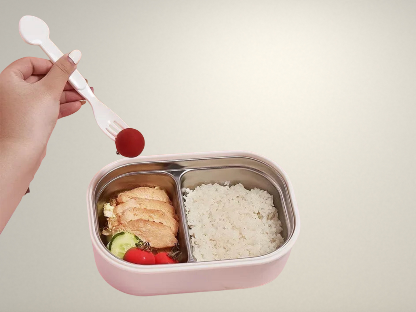 OllaLuxe Stainless Steel Rabbit Design Lunch Box – Cute, Portable & Eco-Friendly