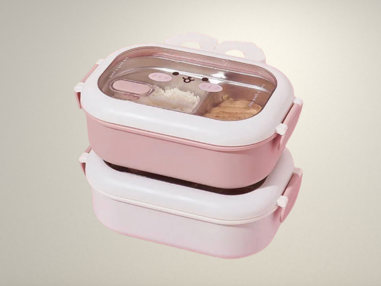 OllaLuxe Stainless Steel Rabbit Design Lunch Box – Cute, Portable & Eco-Friendly