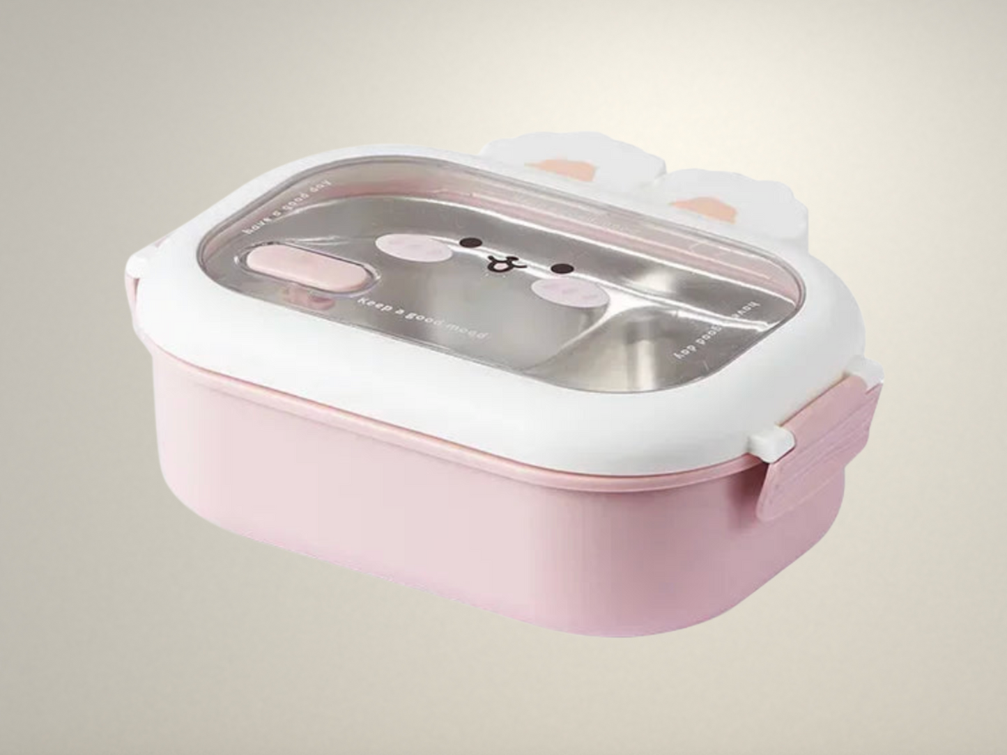 OllaLuxe Stainless Steel Rabbit Design Lunch Box – Cute, Portable & Eco-Friendly