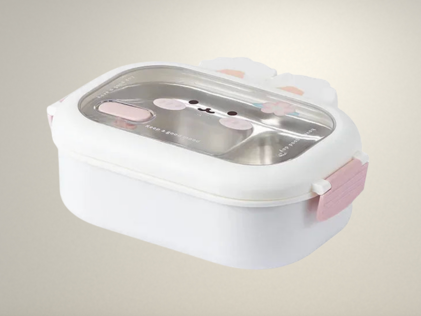 OllaLuxe Stainless Steel Rabbit Design Lunch Box – Cute, Portable & Eco-Friendly