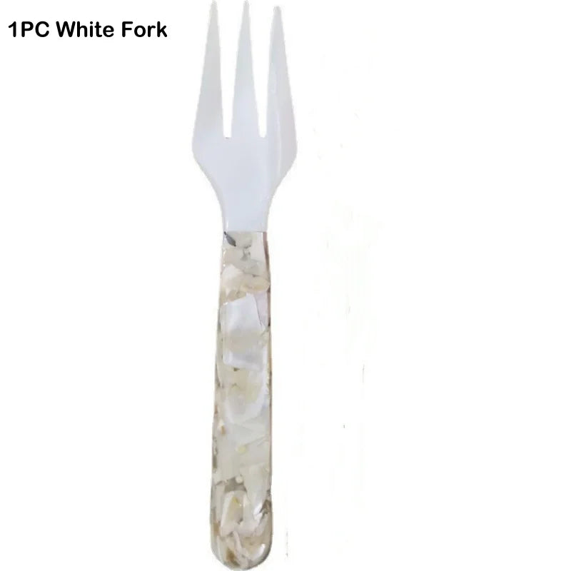 OllaLuxe Natural Shell Dessert & Coffee Spoon – Mother of Pearl Vintage Cutlery