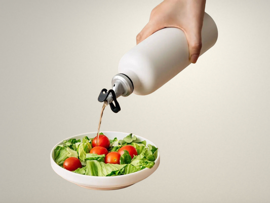 OllaLuxe Ceramic Olive Oil & Vinegar Dispenser – Leakproof 300ml Seasoning Bottle