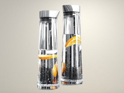 OllaLuxe Glass Carafe with Lid – Elegant Drink Pitcher for Water, Juice & Tea
