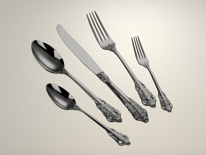 OllaLuxe Gold Plated Cutlery Set – Vintage Luxury Flatware for Elevated Dining