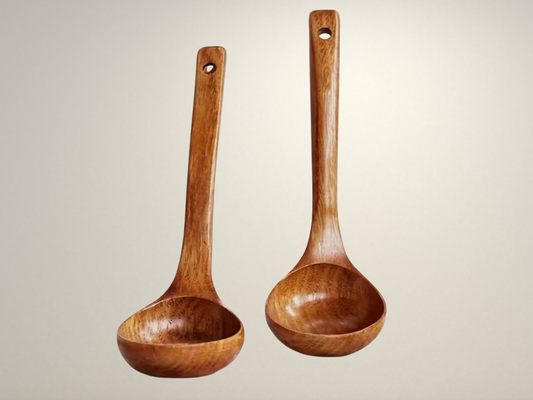 OllaLuxe Solid Wooden Cooking Spoon – Non-Stick, Anti-Scald Kitchen Essential