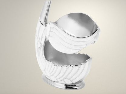 OllaLuxe European Swan Tableware Holder with 6 Coffee Spoons - Elegant Flatware Stand