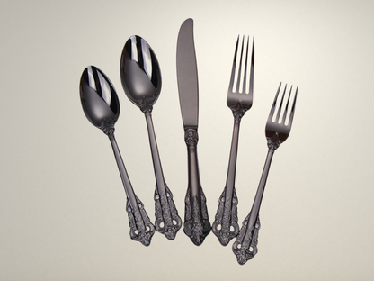 OllaLuxe Gold Plated Cutlery Set – Vintage Luxury Flatware for Elevated Dining
