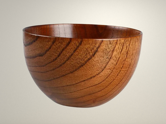 OllaLuxe Japanese-Style Wooden Bowl – Handmade Natural Tableware