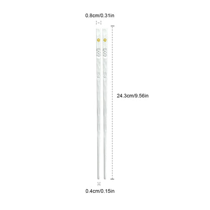 OllaLuxe Premium Reusable Chopsticks – Non-Slip, Eco-Friendly & Washable